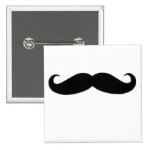 Svart mustasch- eller svartMoustache för roliga gå Nål