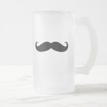 Svart mustasch- eller svartMoustache för roliga gå Mugg
