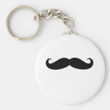 Svart mustasch- eller svartMoustache för roliga gå Nyckelringar