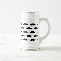Svart mustaschbakgrund kaffe mugg