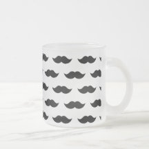 Svart mustaschbakgrund muggar
