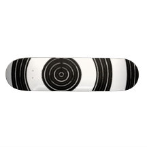 Svart n-silver - den förtrollande källan vinkar skateboard deck