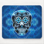 Svart och blått Calavera Mousepad Mus Mattor