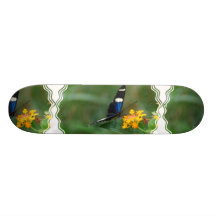 Svart och blåttfjärilsSkateboard