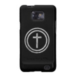 Svart- och silverkor galaxy s2 fodral