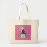 Svart pudel i Hatboxvintagestil Kassar