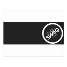 svart rektangellogotyp vykort