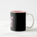svart rosa-skalle kaffe kopp