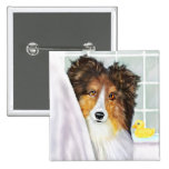 Svart Sheltie bad Pins