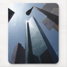 Svart skyscraper musmatta