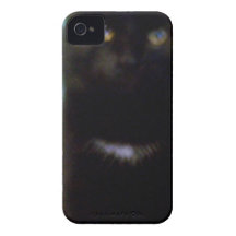 Svart spöklik katt Case-Mate iPhone 4 fodraler