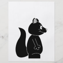 Svart Squirrel. Flygblad Designs