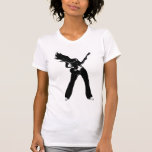 Svart stenflicka tee