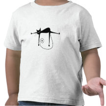 Svart stolligkattunge 8 t shirt