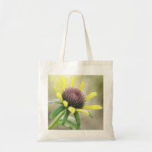 Svart synad Susan knopp Tote Bags