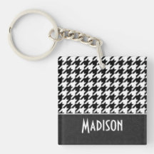 Svart & vit Houndstooth Keds Skor