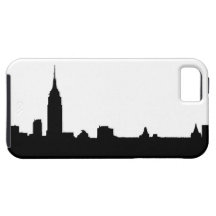 Svart- & vitNew York Silhouette iPhone 5 Cover
