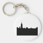 Svart- & vitNew York Silhouette Nyckel Ringar