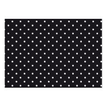 Svart vitpolka dots visit kort