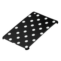 Svart- & vitpolkaen pricker det mini- iPadfodral f