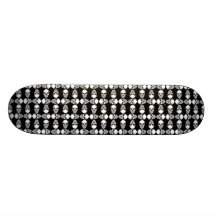 Svart- & vitskalledäck anpassningsbara skateboard