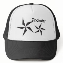 svart vitstjärna, svart vitstjärna, Rockstar Baseball Hat