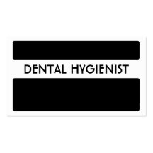 Svart vittandhygienistvisitkortar