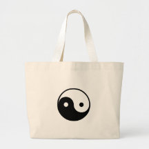 Svart Yin-Yang symbol Kasse