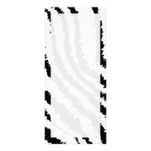 Svart zebra tryckmodell anpassade rackkort