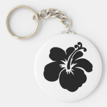 Svartaloha blomma nyckel ring