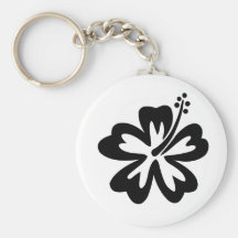 Svartaloha blomma nyckel ringar