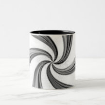 svarten och grått virvlar runt design på kaffekopp kaffe koppar