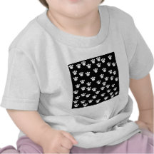 Svartvit djur tasstryckmodell tee shirts