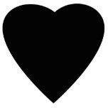 Svartvit kärlekhjärtadesign cut outs