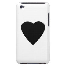 Svartvit kärlekhjärtadesign iPod Case-Mate cases