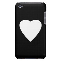 Svartvit kärlekhjärtadesign iPod touch fodraler