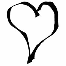 Svartvit kärlekhjärtadesign photo cutout