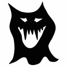 Svartvit Monster. Acrylic Cut Out