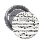 Svartvit musik noter pins