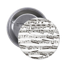 Svartvit musik noter pins