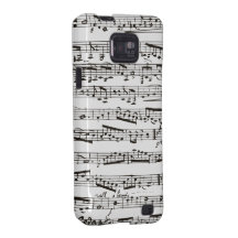 Svartvit musik noter samsung galaxy s2 fodral