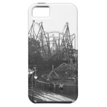 Svartvit Rollercoaster iPhone 5 Skydd