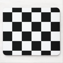 Svartvit rutig mousepad mus matta