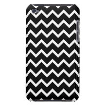 Svartvit sicksackmodell Case-Mate iPod touch fodral