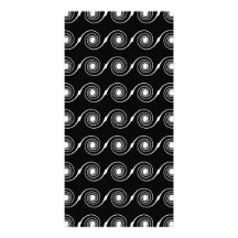Svartvit spiral virvlar runt modellen fotokort mall
