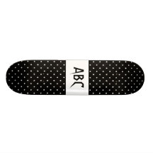 Svartvit stjärnamodell skateboards