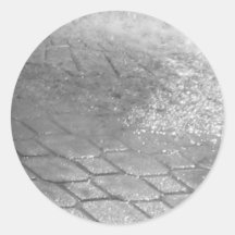 Svartvita RainDrops Klistermärke