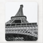 Svartvitt Eiffel torn Musmatta
