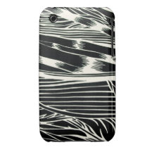 Svartvitt iPhone 3 Case-Mate Skydd