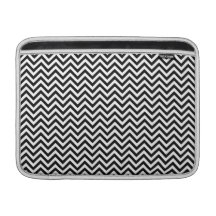 Svartvitt sparresicksackmönster MacBook air sleeves